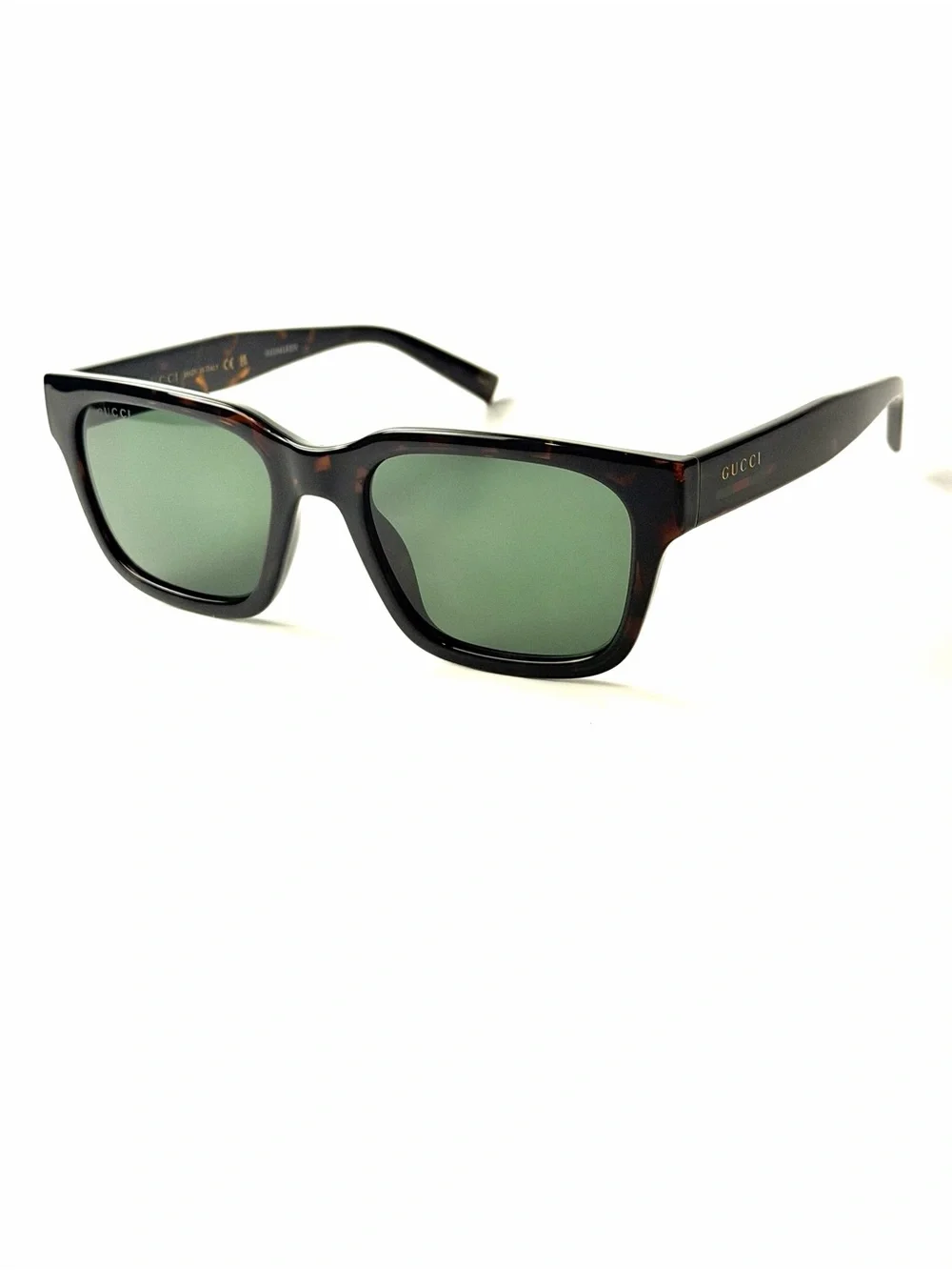 Gucci GG 1857 S 002 New Sunglasses Brown Square Plastic 55-20 Authenti